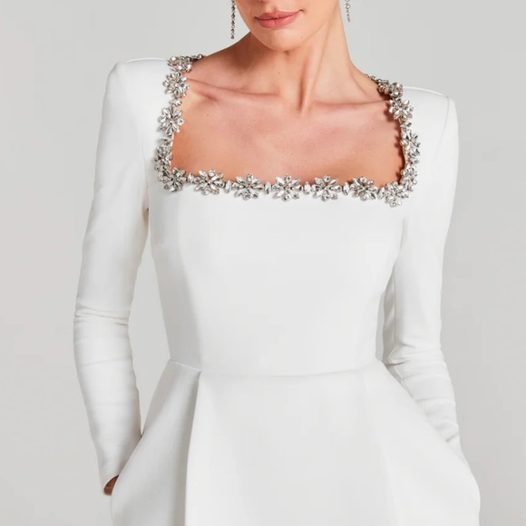 Nadine Merabi Kimberly White Dress - Picture 3 of 9